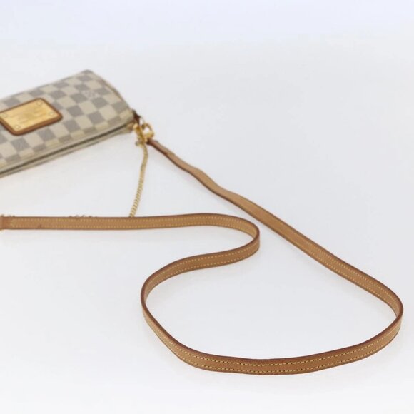 LOUIS VUITTON Damier Azur Eva Shoulder Bag 2way N55214 LV Auth 146116 - Picture 9 of 16
